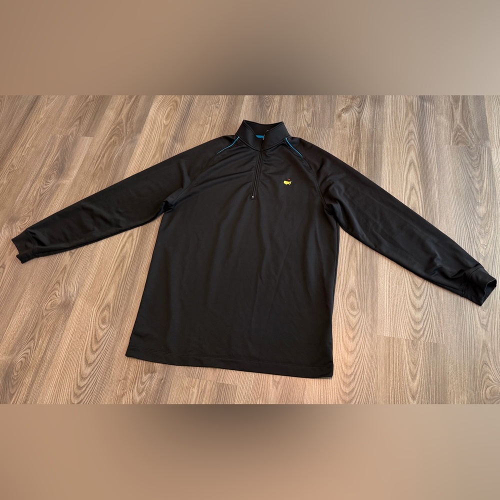 Masters Tech Performance Quarter Zip Pullover Bla… - image 1